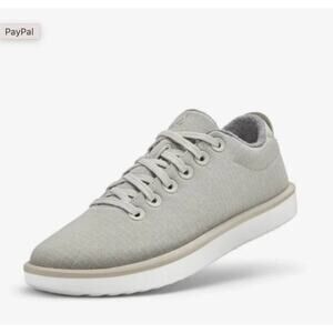 Allbirds Wool Piper Woven Sneakers Pewter Grey Blizzard Sole 8